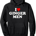 I Love Ginger Men Hoodie | Unisex Hooded Sweatshirt