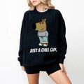 I'm Just A Chill Guy Sweatshirt, Chill Dog Sweatshirt, Funny Viral, Trending Meme Dog Shirt, Xmas Gift