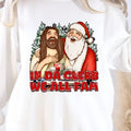 In Da Clerb We All Fam Christmas Religious Holiday Crewneck Sweatshirt Pullover Long Sleeve Casual Printed Unisex