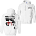 In GLock We Trust Hoodie ,Sweatshirt And T-shirt - Glock Hoodie- Design Glock Bone Hand Double Sided - Menswear Casual Underwear- Men's & Women's Classic Fit Long Sleeve Hoodie Cotton Sweaters Tops