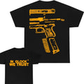 In Glock We Trust Double Sided Tee, Design Orange Color , Glock Tee, For Him,For Her