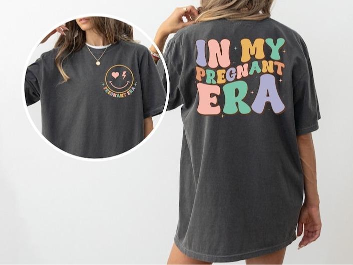 In My Pregnant Era Shirt, Pregnancy Reveal Shirt, Pregnancy Announcement Shirt, Mothers Day Shirt, New Mom Mothers Day Gift, Cool Moms Shirt