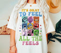 Inside Out Shirt, It'S Okay To Feel All The Feels Shirt, Mental Health Tee