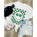 'Irish Eyes are Smiling' Shamrock Check T-Shirt, St Patrick's Day