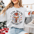 It's Fine This Is Fine Everything Is Fine Christmas Light Sweatshirt, Christmas Lights Sweater, Xmas Funny Gift
