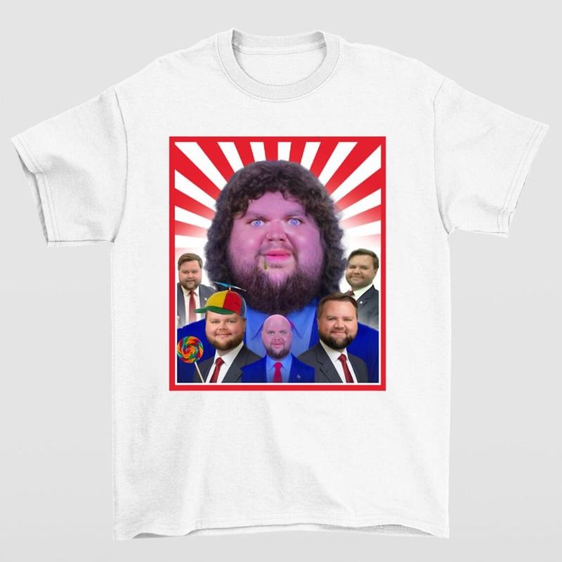 JD Vance Face Meme T-Shirt Highlighting Iconic and Humorous Design