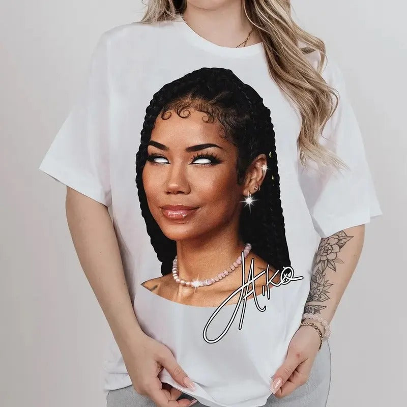 JHENE AIKO Big Face Rap Tee Shirt
