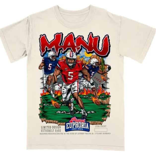 Jacob Manu Tee for Men - Soft and Comfortable Shirt - Menswear - Graphic T-Shirt