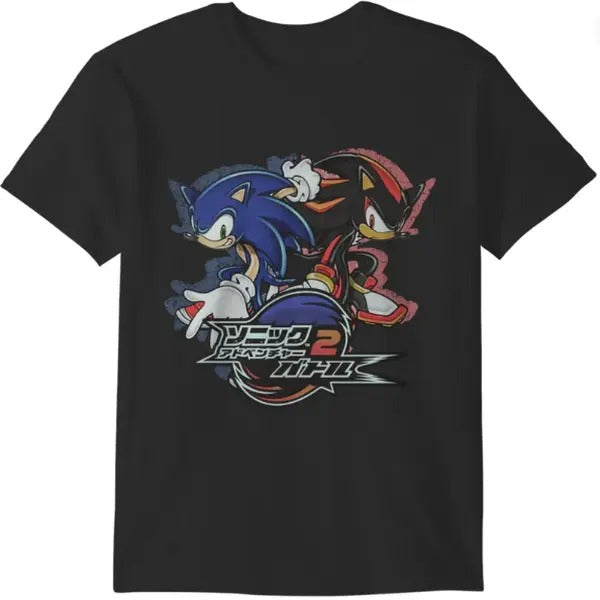 Japan Sonic Adventure 2 T-shirt, Shadow The Hedgehog Shirt, Jesse Pinkman Shirt, y2k emo amity affliction tapout, Unisex T-Shirt, Gift For Men Women Menswear Top Streetwear