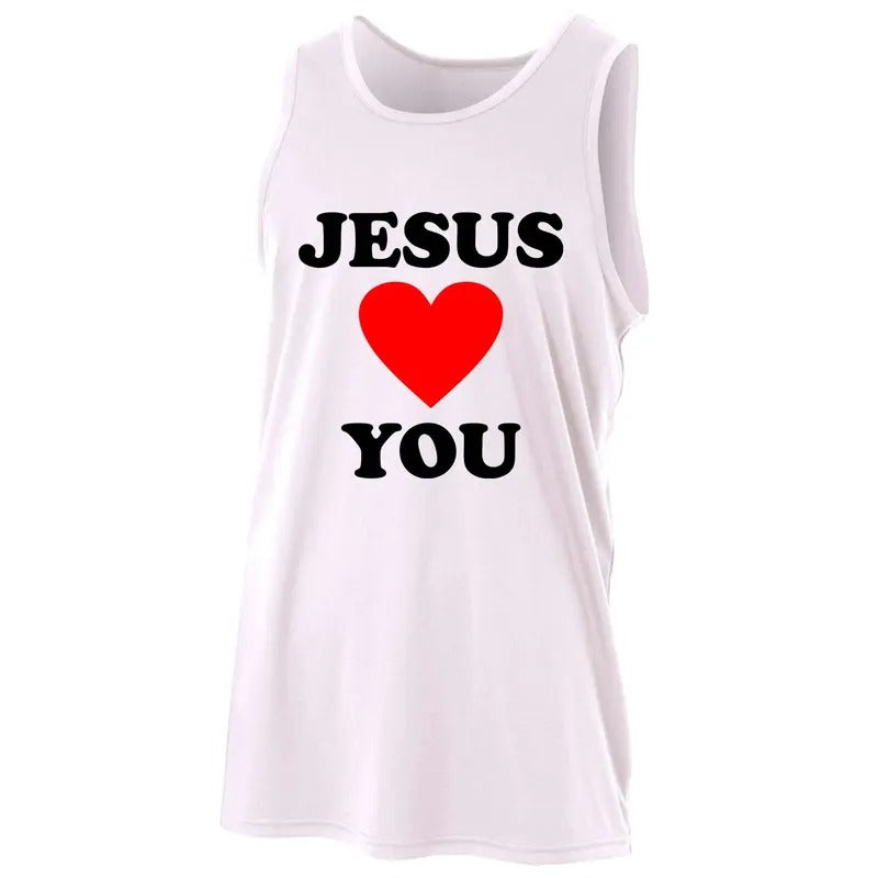 Jesus Loves You Come As You Are A4 Performance Sport Tank Top