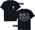 Jesus Saves John 3:16-17 Front and Back Print Christian T-Shirt