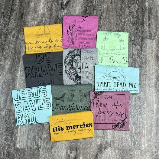 Jesus Tee Bundle - Version 1 - Pick First Tee - 2 for 25
