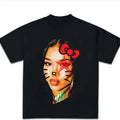 Jhene Kitty Red Big Face T-shirt, Rap Hip Hop Tee