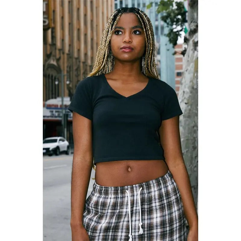 John Galt Women's Black V-Neck T-Shirt