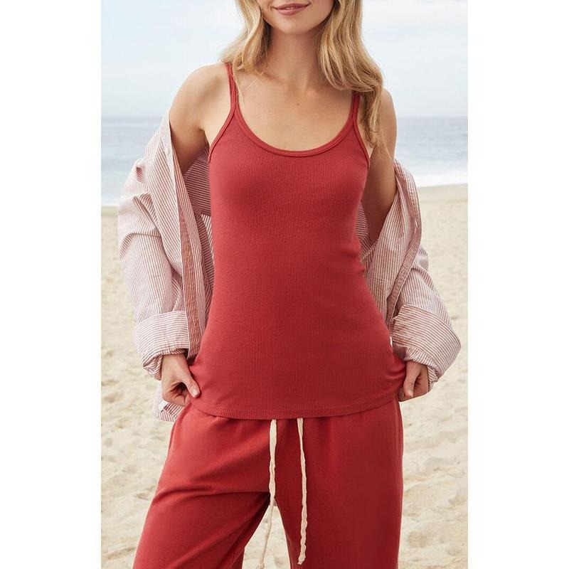 John Galt Women's Red Beyonca Tank Top