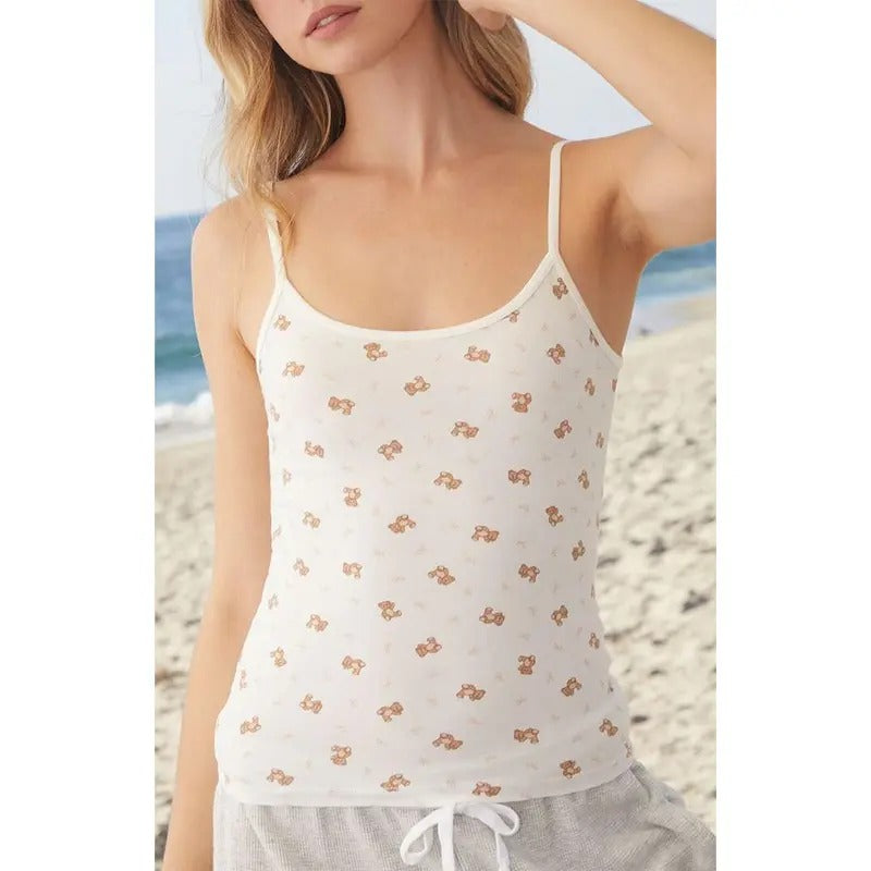 John Galt Women's Skylar Teddy Bear Tank Top