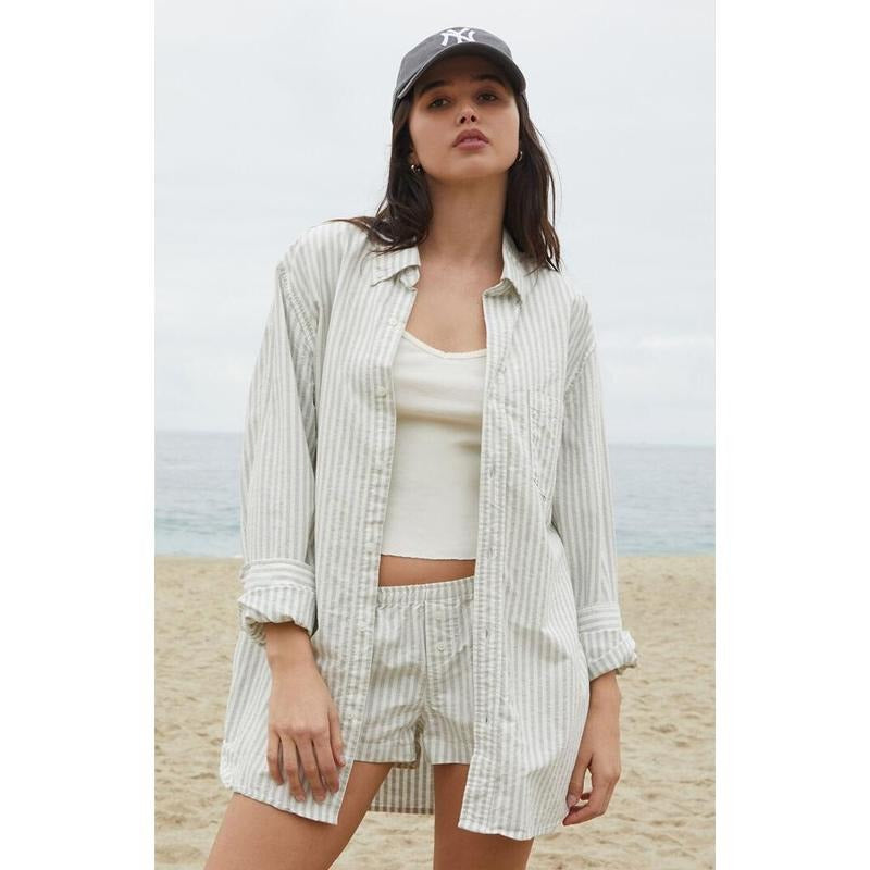 John Galt Women's Stephanie Striped Long Sleeve Shirt