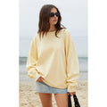 John Galt Women's Yellow Erica Crew Neck Sweatshirt