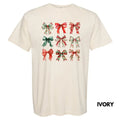Jolly Christmas Bow Collage Comfort Colors T-Shirt 'NLB'