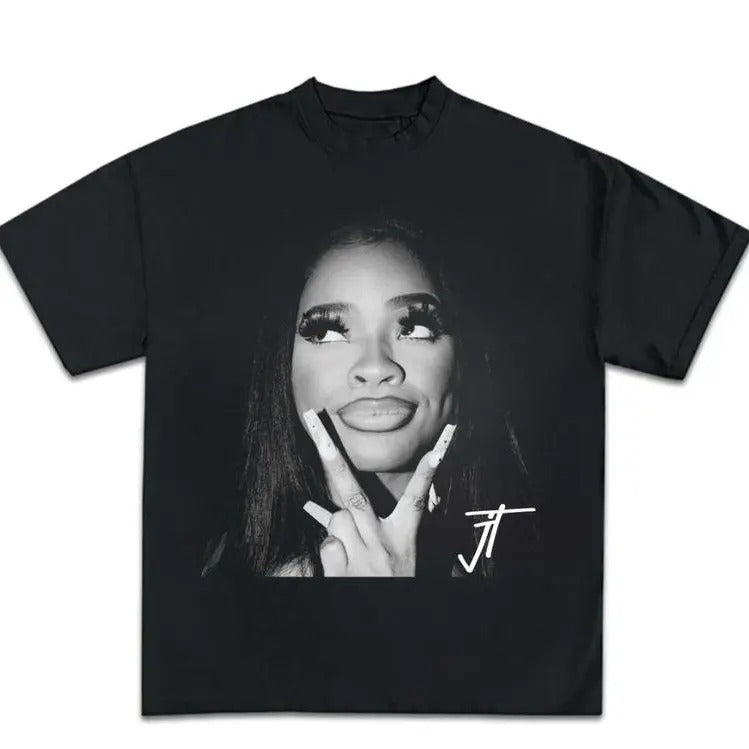 Jt Signature Graphic Tee T-Shirt, Gift For Women and Man Unisex T-Shirt 90s Vintage Bootleg Unisex Rap T-Shirt Vintage tee 5541