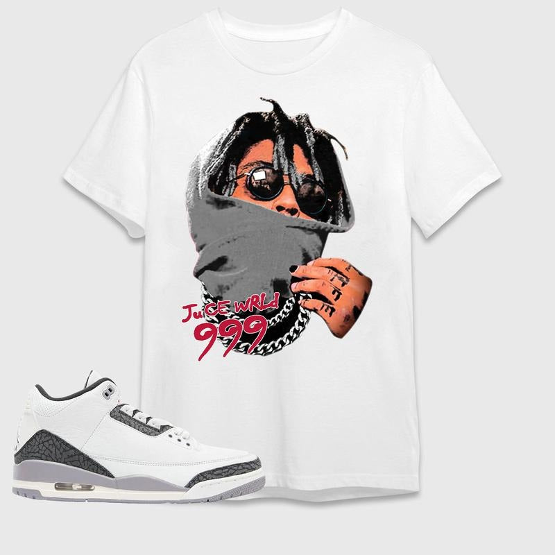 Juice 999 Cement Grey, 3S Cement Grey, Rap Tee Match Sneaker Cotton Menswear