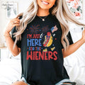 Just Here For The Wieners Shirt, America T-Shirt, 4th of July Shirt Funny, Independence Day Tee, Retro America Patriotic Weenies Hoodie, T-shirt and sweater
