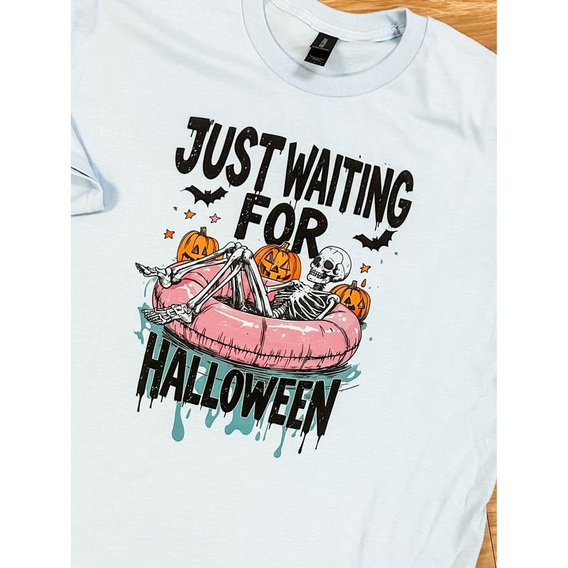 Just Waiting For Halloween Graphic Top