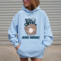 Just a Girl Who Loves Jesus Sanchez Hoodie Casual Style Fleece Fabric Pullover Sweatshirt Trend Tops for Women for Men, Perfect Gift