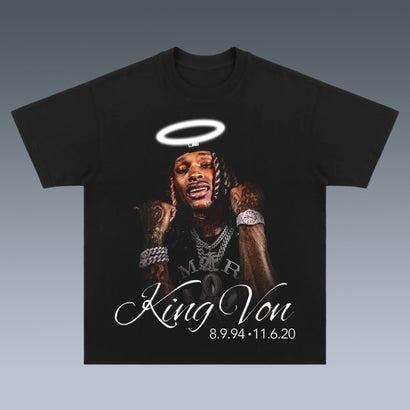 KING VON Bootleg Vintage T-shirt, Vintage 90s Rap Tee Streetwear Casual Classic Cotton Fabric