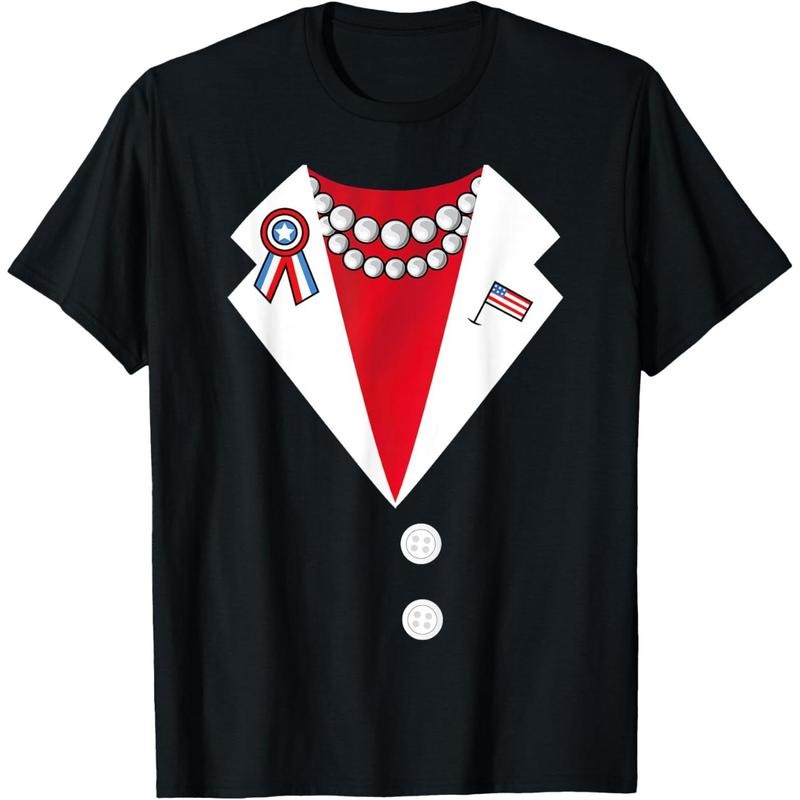 Kamala Harris 2024 Pantsuit Costume Election Funny Halloween T-Shirt made in usa