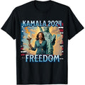 Kamala Harris President Walz 2024 Campaign Election Liberty T-Shirt made in usa