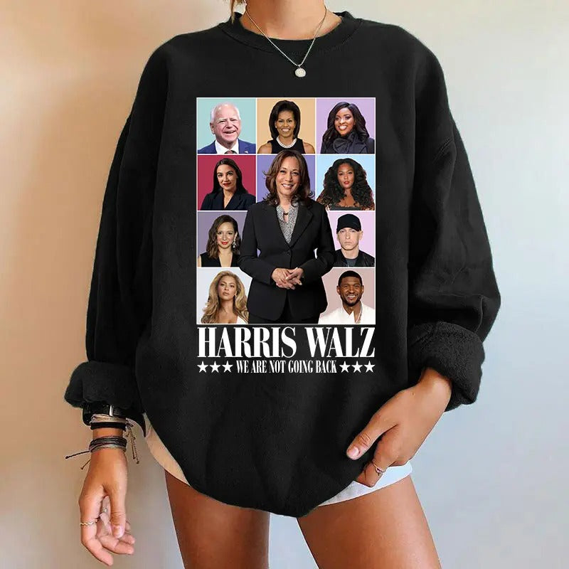 Kamala Harris Shirt, Harris Walz We Are Not Going Back Shirt, Support For Harris, Madam President Tee, Election 2024 Tee