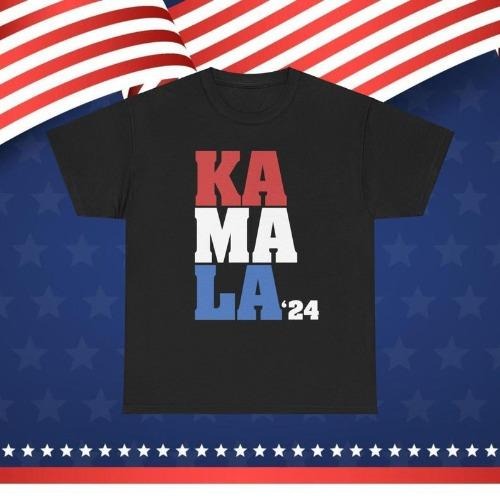 Kamala Varsity Retro Print, Kamala Harris, USA Election, 2024 Harris Walz, Ethical T Shirt made in usa