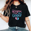 Keeper Of The Gender T-Shirt, Matching Gender Reveal Party Tee, Unisex Baby Announcement Shirt