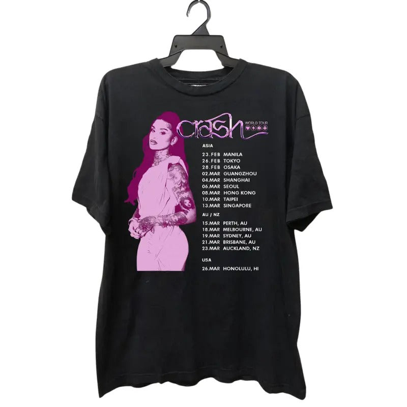 Kehlani Crash World Tour 2025 T-Shirt, Kehlani T-Shirt, Kehlani Shirt, Music Lover Gift for Fan Menswear Stylish