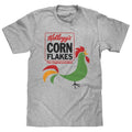Kellogg's Corn Flakes Cereal Rooster T-Shirt - Athletic Gray