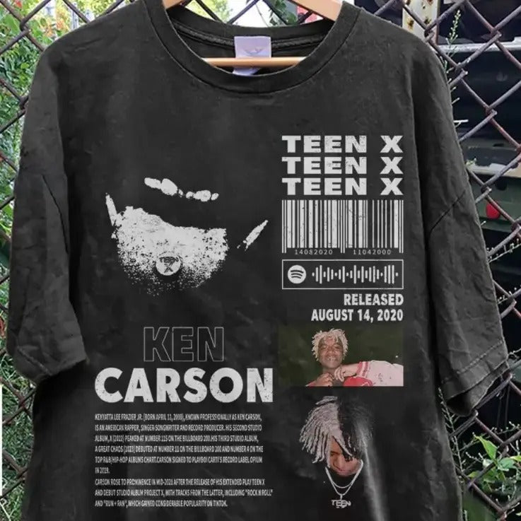 Ken Carson Album Teenx T Shirt Full Size S-5XL Casual Classic