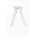 LA Hearts Women's Cream Ribbed Single Loop Bow Barrette