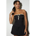 LA Hearts Women's Strapless Bow Front Mini Dress