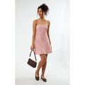 LA Hearts Women's Strapless Linen Mini Dress