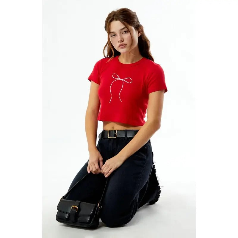 PS / LA Women's Bow Baby T-Shirt