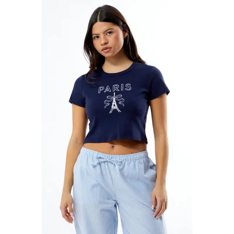 PS / LA Women's Paris Bow Baby T-Shirt