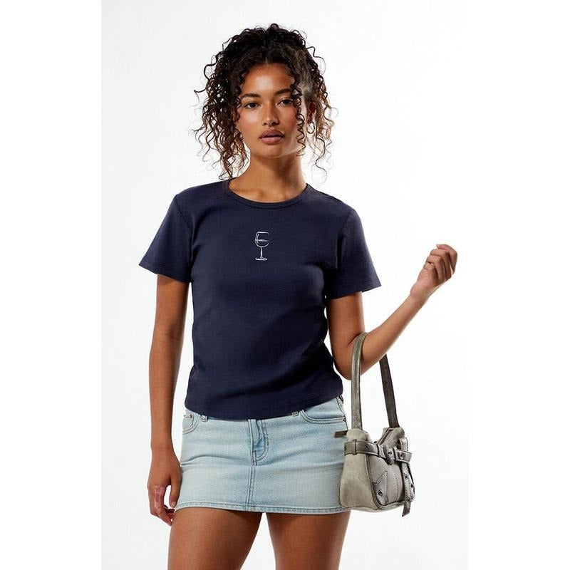 PS / LA Women's Wine Glass Skimmer T-Shirt