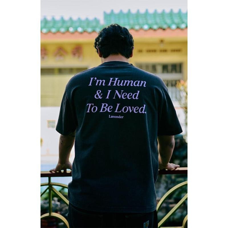 LAVENDER Men's I'm Human T-Shirt - Multicolor