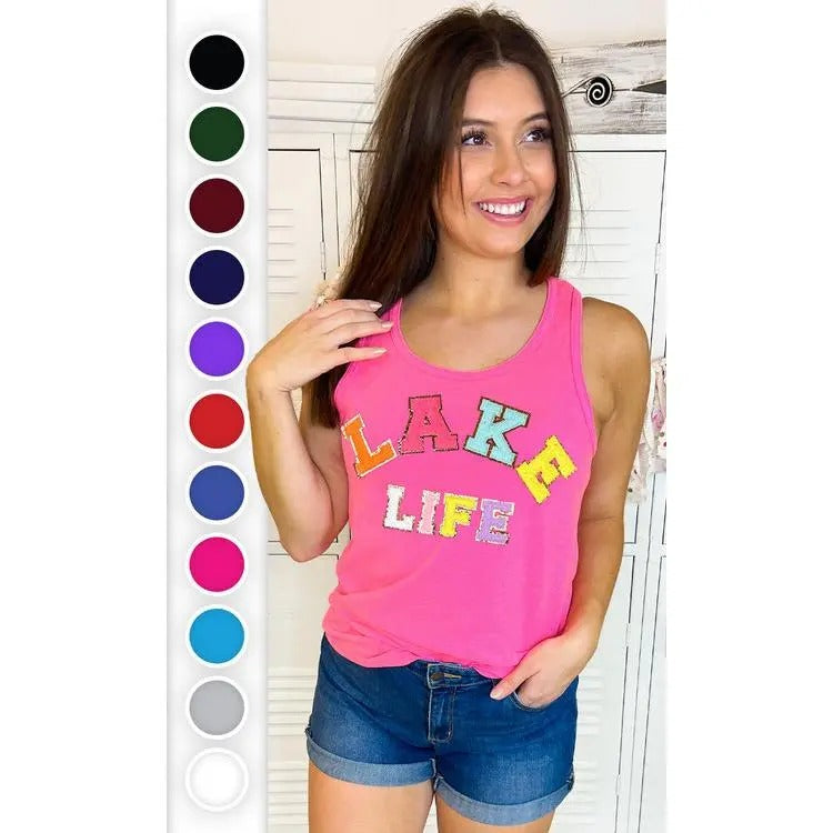 Lake Life Ideal Chenille Tank Top