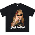 Latto Red Kitty Star Big Face Graphic Rap Tee