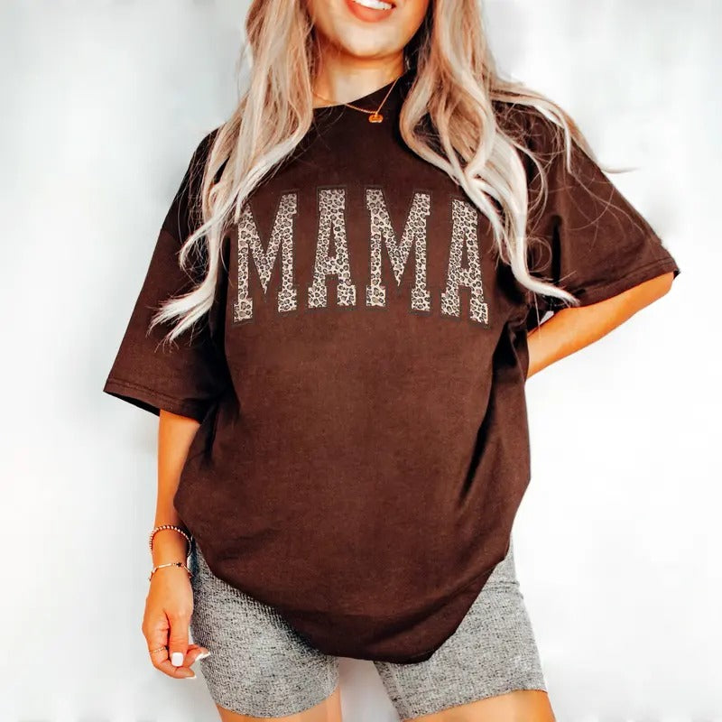 Leopard Mama Shirt, Mothers Day Gift, Mom Shirt, Gift For Mom, Mama Shirt, Leopard Mama T-Shirt