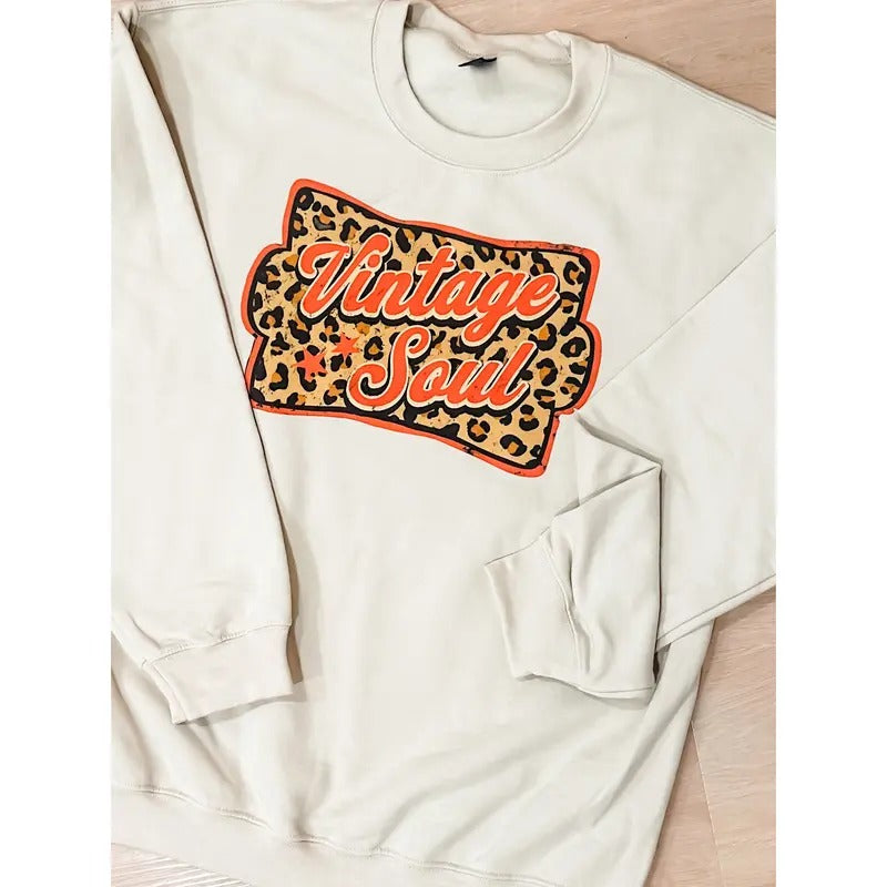Leopard Vintage Soul Graphic Top