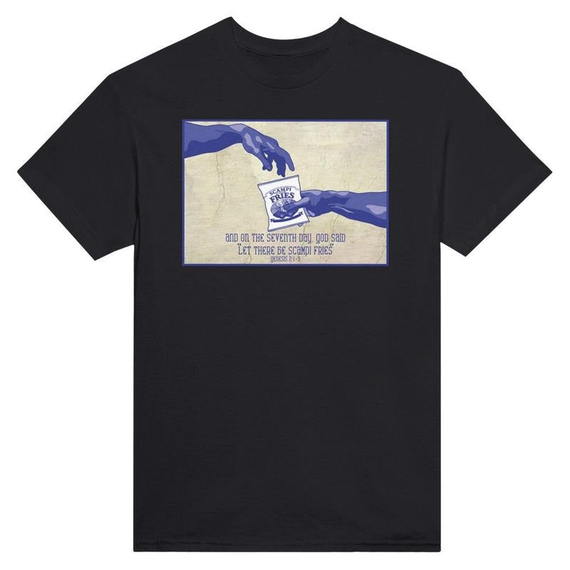 Let there be scampi fries - Heavyweight Unisex Crewneck T-shirt Best Price