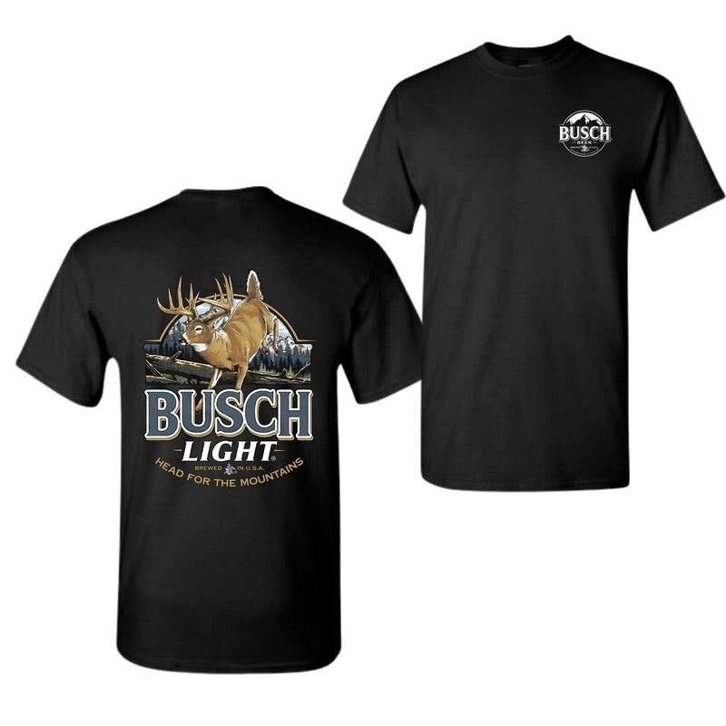 Limited Busch Light Deer Label Double Side T-Shirt DRG, For Men, For Women, Full Color, Full Size Hoodie, Sweatshirt
